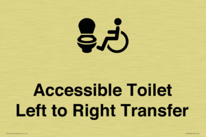 Accessible Toilet with Left to Right Transfer